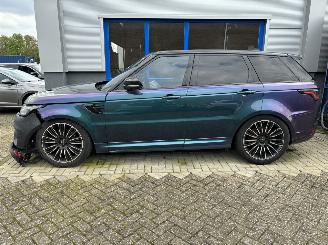 krockskadad bil bedrijf Land Rover Range Rover sport Range Rover Sport SVR 5.0 575PK Carbon Vol Opties 2019/2