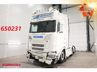 krockskadad bil vrachtwagen Scania S S530 6X2 Full Air ACC Retarder Leder 2022/2