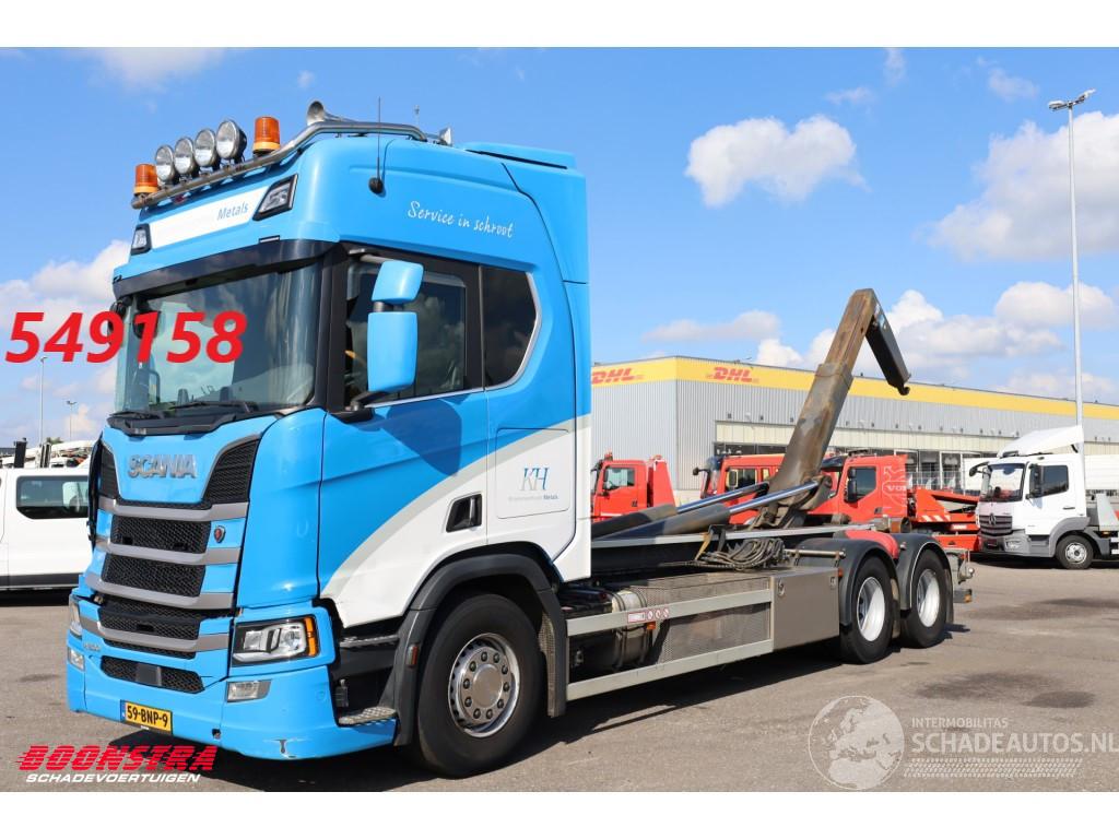Scania R R500 6X2 Retarder VDL Haakarm Standclima Leder Navi Camera
