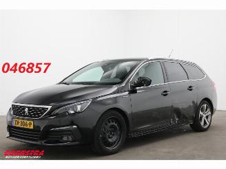 damaged passenger cars Peugeot 308 SW 1.2 PT GT-line Pano Navi Clima Cruise Camera 74.860 km! 2019/4