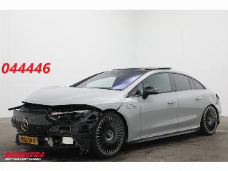 krockskadad bil auto Mercedes EQE AMG 53 4MATIC+ 90 kWh Pano 360° HUD AR Burmester 830 km!! 2025/6