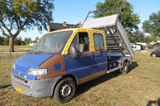 damaged passenger cars Fiat Ducato 2.5 DIESEL DUBBELE CABINE OPEN LAADBAK KIPPER !!!! 2001/4