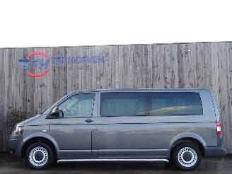 skadebil auto Volkswagen Transporter T5 2.0 TDi Lang 9-Peroons Airco Cruise Trekhaak 103KW Euro 5 2013/5