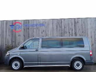 skadebil auto Volkswagen Transporter T5 2.0 TDi Lang 9-Peroons Airco Cruise PDC 103KW Euro 5 2013/5
