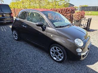 Voiture accidenté Fiat 500C 1.2 Lounge 2013/4