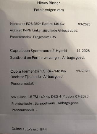 škoda osobní automobily Mercedes EQB 250 + Elektro  140 Kw Progessive 2026/3