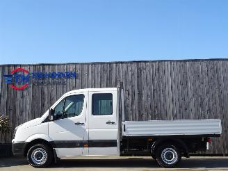 krockskadad bil auto Volkswagen Crafter 2.0 TDi Opel Laadbak Dubbele Cabine Airco Trekhaak 80KW Euro 5 2015/3