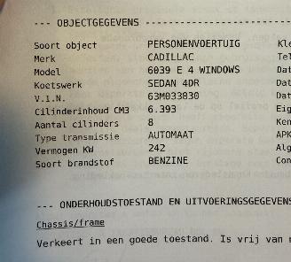 Cadillac Fleetwood 6039E 6.4 Automaat 242kW V8 ORIGINEEL NL picture 42