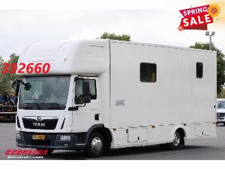 krockskadad bil vrachtwagen MAN TGL 8.190 Robrise Horsetruck + Camper Camera 61.047 KM! 2019/3