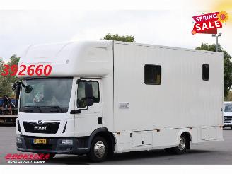 skadebil vrachtwagen MAN TGL 8.190 Robrise Horsetruck + Camper Camera 61.047 KM! 2019/3