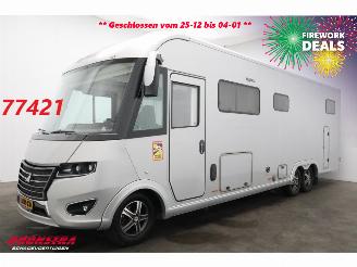 damaged campers Frankia  Titan I 890 2.3 MJ 175 PK Aut. Level Lucht 2xAirco Solar AHK 2021/9