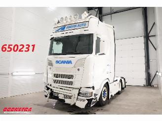 krockskadad bil vrachtwagen Scania S S530 6X2 Full Air ACC Retarder Leder 2022/2