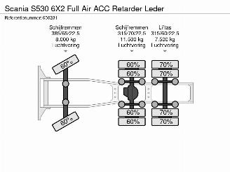 Scania S S530 6X2 Full Air ACC Retarder Leder picture 38