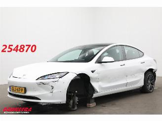 krockskadad bil auto Tesla Model 3 RWD 60 kWh Pano Full Self Driving ACC Ventilatie AHK 2024/9