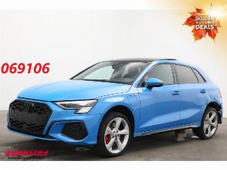 krockskadad bil auto Audi A3 Sportback 45 TFSI e S-Line Matrix HUD B&O ACC Massage Leder Camera 2023/2