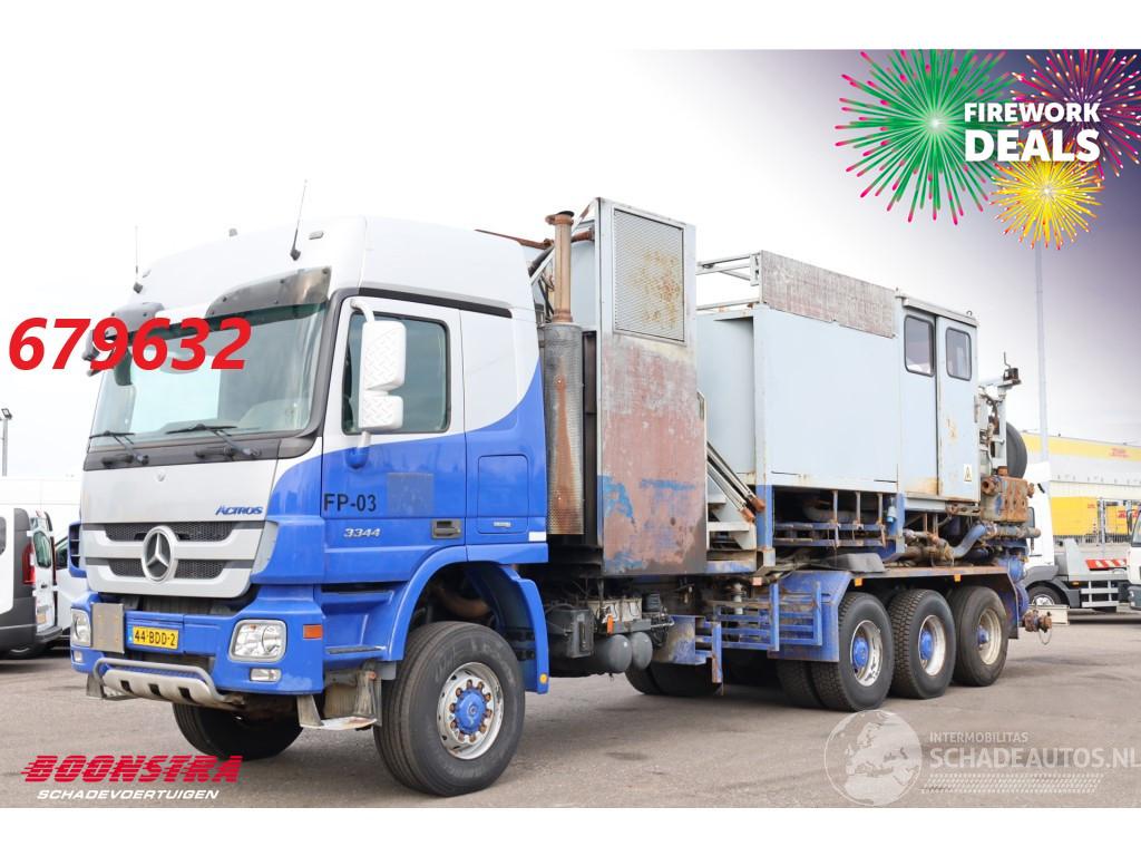 Mercedes Actros 3344AK 8/6X6 Manual Blatt/Blatt 2x PTO 2x Pump
