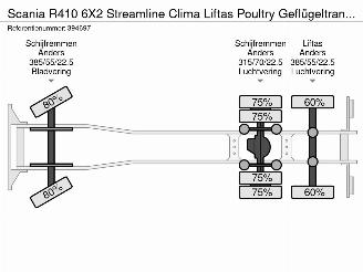 Scania R R410 6X2 Streamline Clima Liftas Poultry Geflügeltransport picture 45