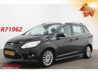 krockskadad bil brommobiel Ford Grand C-Max 1.0 Titanium 6-Pers. Navi Clima Cruise Camera PDC 2013/7