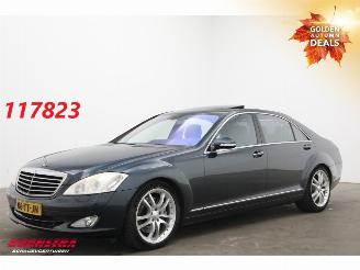 krockskadad bil auto Mercedes S-klasse 420 CDI Lang Nightvision Navi Dak Leder Memory Clima SHZ 2007/1