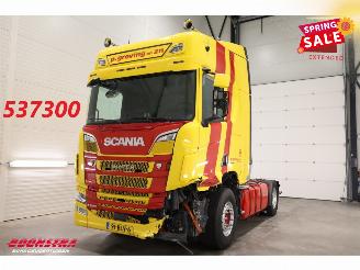 skadebil vrachtwagen Scania R R520 V8 Alcoa Leder Standairco 2019/3
