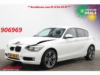 damaged passenger cars BMW 1-serie 116i 5-DRS Navi Bluetooth Airco PDC SHZ 2014/9