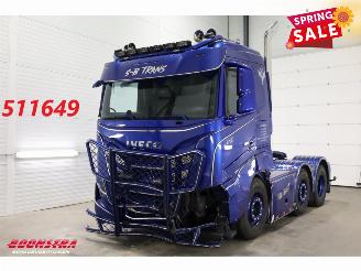 krockskadad bil vrachtwagen Iveco S-way 530 6X2 Full Air ACC Leder Showtruck 67.003 km! 2024/7