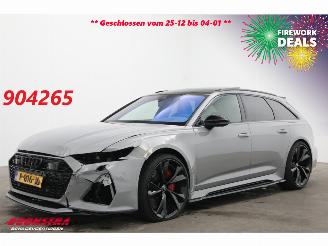 Schadeauto Audi Rs6 Avant 4.0 TFSI Quattro Urban Ceramic 305 km/h Pano ACC Memory Eventuri Intake 2021/1