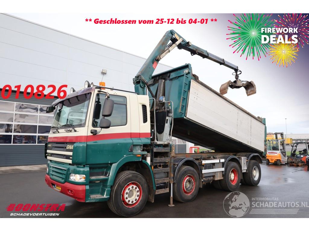 GINAF  4241 S 8X4 Kipper HMF 1643 Z2 Kran Euro 5