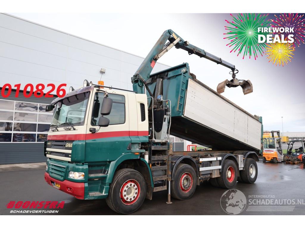 GINAF  4241 S 8X4 Kipper HMF 1643 Z2 Kran Euro 5