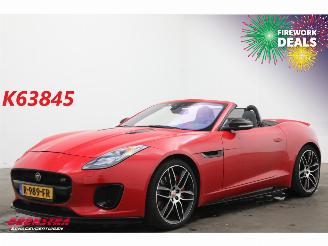Damaged car Jaguar F-type 2.0T Chequered Flag Meridian Memory Leder LED Apple Camera LRHZ SHZ 2019/7