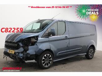 damaged commercial vehicles Ford Transit Custom 2.0 TDCI 185 PK Aut. L2-H1 Sport Navi Airco Cruise SHZ Camera AHK 2022/4