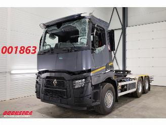 krockskadad bil vrachtwagen Renault C 480 ACC 2X PTO Hydrauliek AJK Kip / Schiebe 6X4 144.786 km! 2023/4