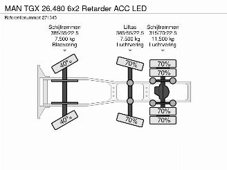 MAN TGX 26.480 6x2 Retarder ACC LED picture 25