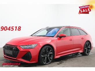 Voiture accidenté Audi Rs6 Avant 4.0 TFSI Quattro Dynamic+ Keramik Pano B&O HUD 360° ACC 2022/4