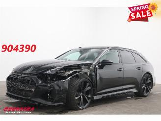 Damaged car Audi Rs6 Avant 4.0 TFSI Quattro Dynamic Pano HUD 360° AHK B&O Memory 2023/7