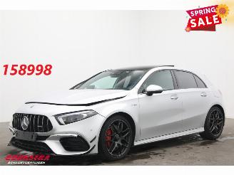 krockskadad bil auto Mercedes A-klasse AMG 45 S 4MATIC+ Schalensitze Drivers Pack Pano Burmester 360¯ 2020/7