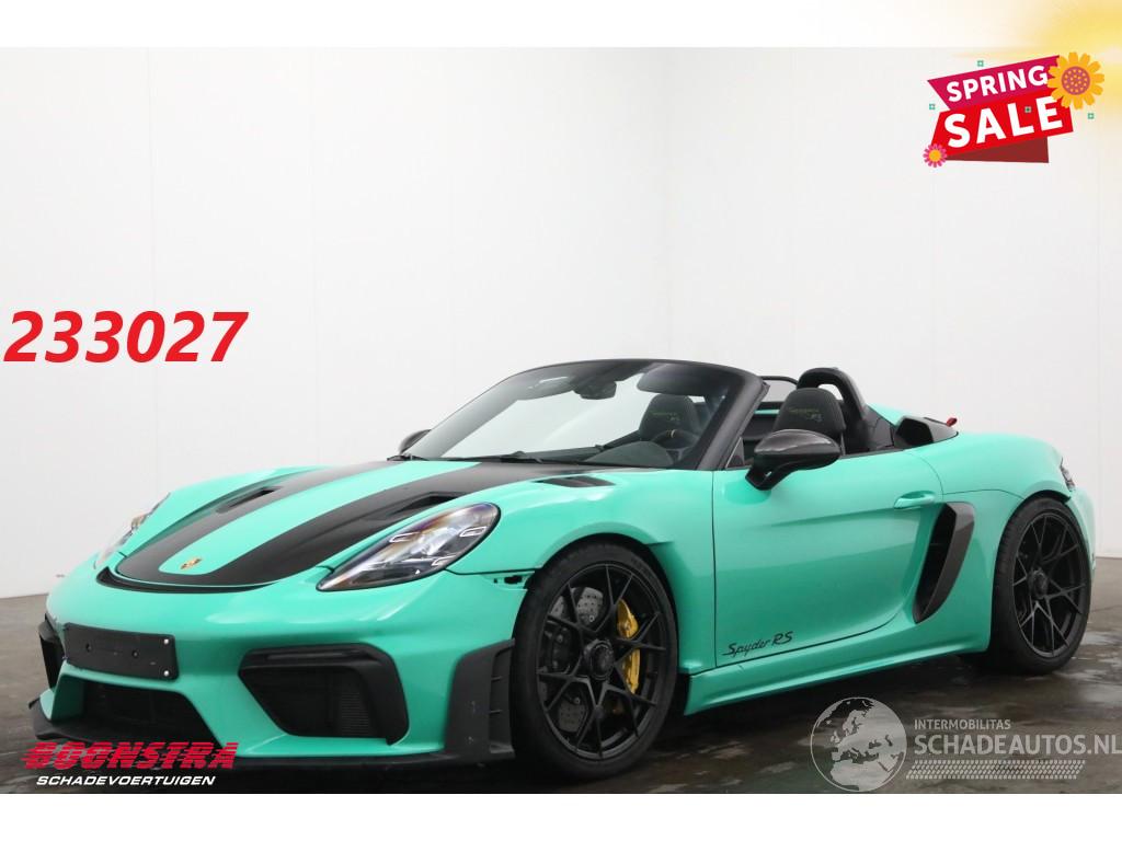 Porsche 718 Spyder RS Weissach PCCB Chrono Lift PTS 227 Lightergreen