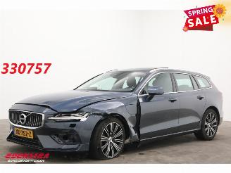 krockskadad bil auto Volvo V-60 T8 Twin Engine AWD Inscription Pano LED ACC H/K Ventilatie LRHZ AHK 2019/4