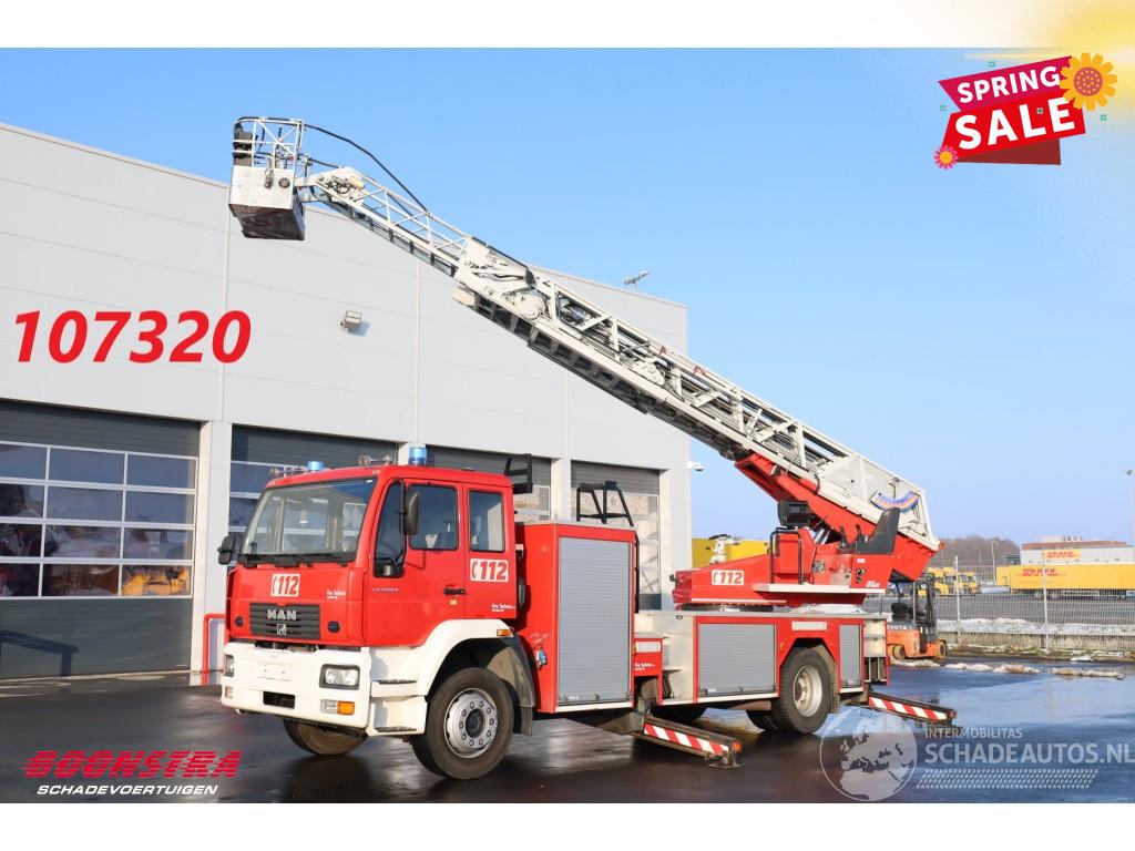 MAN LE 280 Magirus Hubarbeitsbühne Feuerwehr 25m Rettungskorb Euro 3