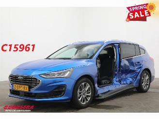 uszkodzony samochody osobowe Ford Focus 1.0 EcoBoost Hybrid Aut. Titanium LED Apple/Android Navi Clima Cruise AHK 2024/6