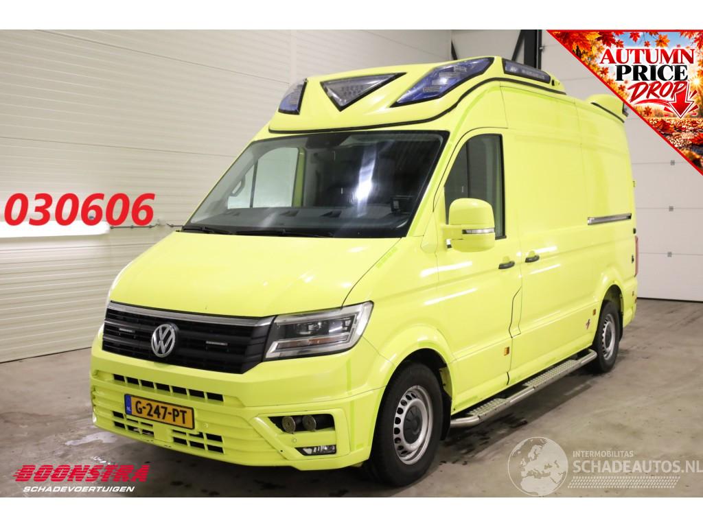 Volkswagen Crafter 2.0 TDI 175 PK DSG Ambulance RTW Lucht 2X Schuifdeur LED Leder Airco Cruise PDC