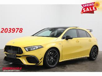 krockskadad bil auto Mercedes A-klasse AMG 45 4MATIC+ Pano LED ACC Burmester 360° SHZ 2020/11