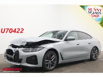 krockskadad bil auto BMW i4 xDrive40 84 kWh M-Sport LED ACC HUD 360° Apple/Android 9.429 km! 2025/2