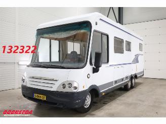 krockskadad bil camper Niesmann+Bischoff  Flair 2.8 JTD Solar TV Hefbed Dwarsbed Leder AHK 2004/7