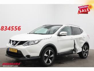 krockskadad bil auto Nissan Qashqai 1.2 Tekna Pano 360° Navi Clima Cruise PDC 2016/11