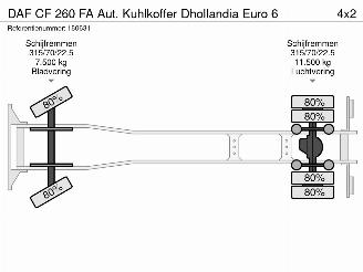 DAF CF 260 FA Aut. Kuhlkoffer Dhollandia Euro 6 picture 31