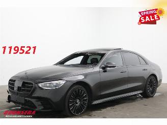 Vaurioauto  passenger cars Mercedes S-klasse 580 e Lang AMG Line 4X Memory/SHZ/Ventilatie HUD AR Burmester 2023/5