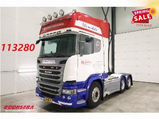 bruktbiler vrachtwagen Scania R R520 6X2 Topline Full Air Alcoa Retarder Leder Euro 6 2015/6