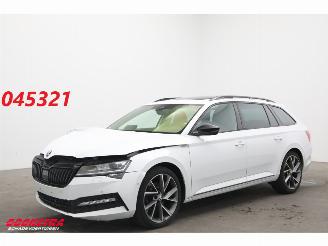 krockskadad bil auto Skoda Superb Combi 2.0 TDI 200 PK DSG SportLine LED ACC Virtual Camera LRHZ AHK 2024/5