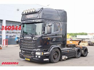 skadebil vrachtwagen Scania R R580 V8 Full Air Standairco Leder 6X2 Euro 6 2014/7